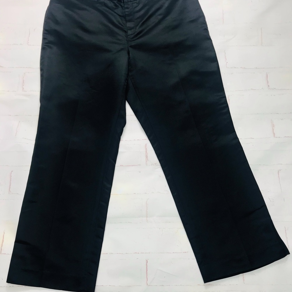 Banana Republic: Womens and Black Wide-Leg Pants SILK sz12
